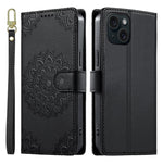 Custodia portafoglio in ecopelle per iPhone 15