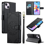 Custodia portafoglio in ecopelle per iPhone 15