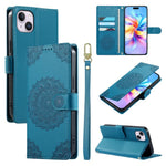 Custodia portafoglio in ecopelle per iPhone 15