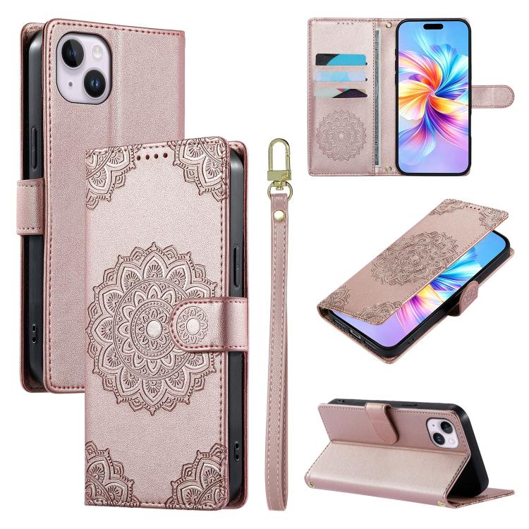 Custodia portafoglio in ecopelle per iPhone 15