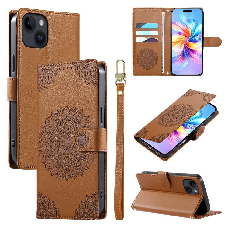 Custodia portafoglio in ecopelle per iPhone 15
