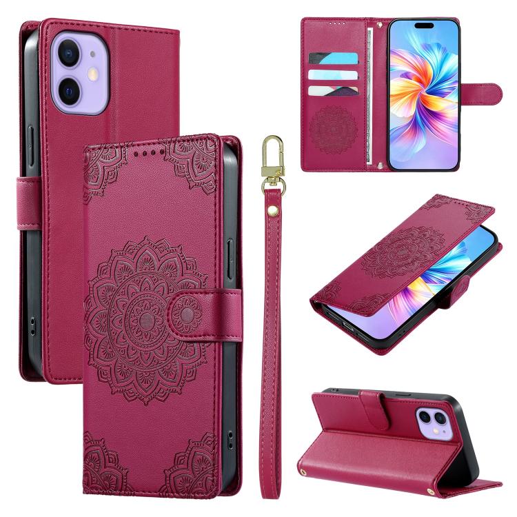 Custodia portafoglio in ecopelle per iPhone 12 e 12 Pro