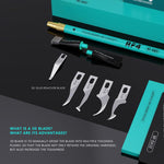 Set composto da lama raschiante 3D per latta RF4 RF-KB11 e spazzola antistatica per la rimozione della colla., RF-KB11