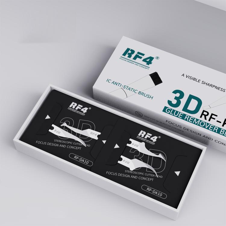Set composto da lama raschiante 3D per latta RF4 RF-KB11 e spazzola antistatica per la rimozione della colla., RF-KB11
