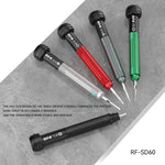 RF4 RF-SD60 Cacciavite 5 in 1 e penna per rompere il vetro posteriore per la riparazione di telefoni cellulari, RF-SD60