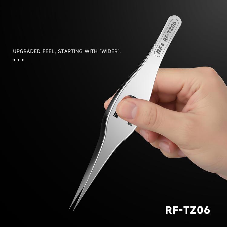 Pinzette a corpo largo in lega ultrafine ad alta precisione RF4 RF-TZ06, RF-TZ06