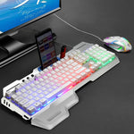 Set tastiera gaming cablata RGB e mouse 4D 2400 DPI