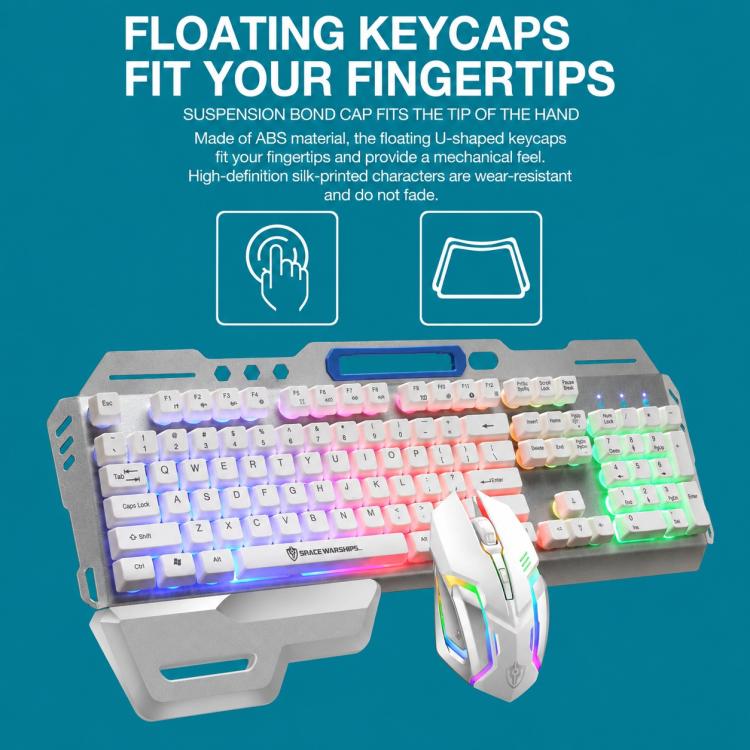 Set tastiera gaming cablata RGB e mouse 4D 2400 DPI