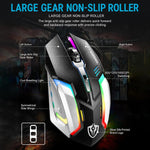 Set tastiera gaming cablata RGB e mouse 4D 2400 DPI