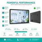 Schermo touch screen IPS HD 10,95" Android 14 4GB RAM 64GB