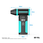 Mini ventilatore portatile ricaricabile RF4 RF-P6, potente aspirapolvere con luce notturna.