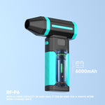 Mini ventilatore portatile ricaricabile RF4 RF-P6, potente aspirapolvere con luce notturna.
