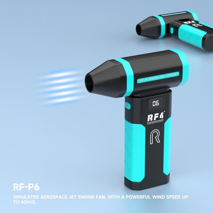 Mini ventilatore portatile ricaricabile RF4 RF-P6, potente aspirapolvere con luce notturna.
