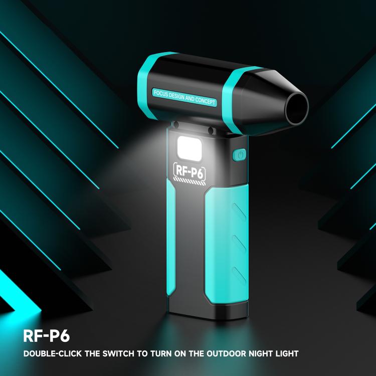 Mini ventilatore portatile ricaricabile RF4 RF-P6, potente aspirapolvere con luce notturna.