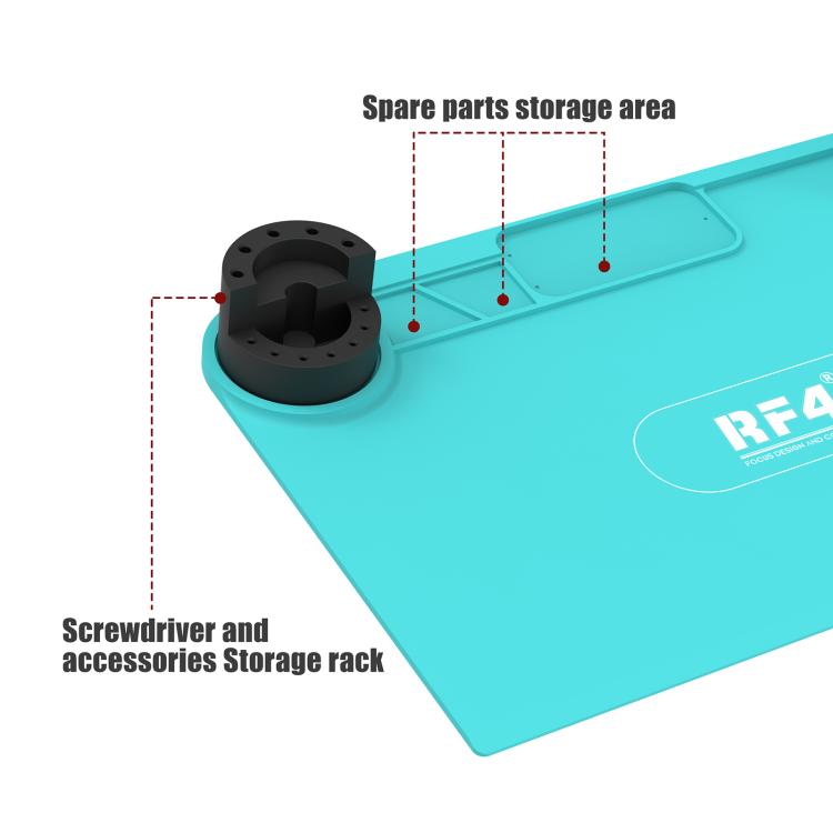 Tappetino in silicone multifunzionale RF4 RF-PO15 resistente alle alte temperature con supporto per riporlo