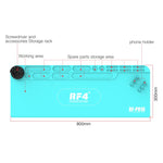 RF4 RF-PO16 Tappetino in silicone multifunzionale lungo e resistente alle alte temperature con supporto per riporlo