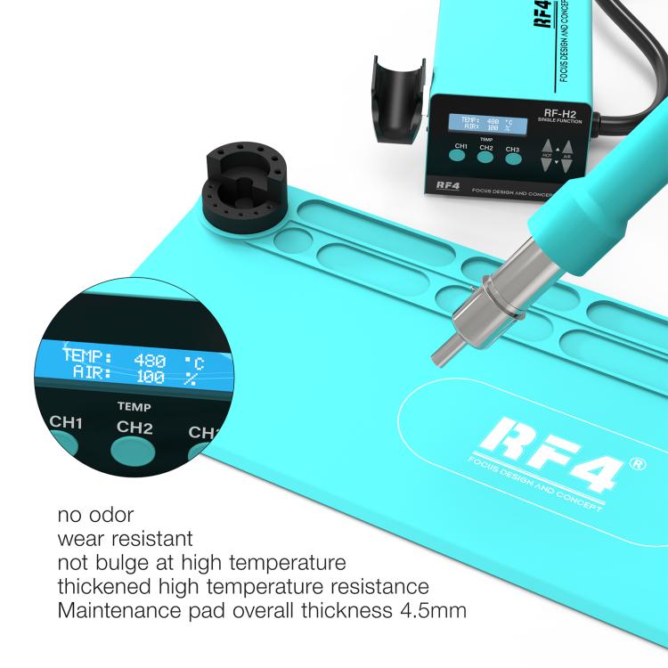 RF4 RF-PO16 Tappetino in silicone multifunzionale lungo e resistente alle alte temperature con supporto per riporlo
