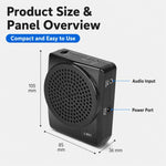 Microfono portatile J-801 con amplificatore vocale