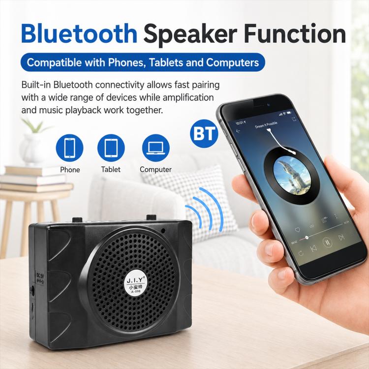Microfono portatile Bluetooth KU-898 con amplificatore vocale