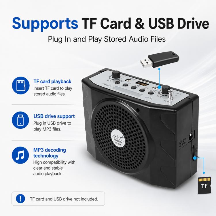 Microfono portatile Bluetooth KU-898 con amplificatore vocale