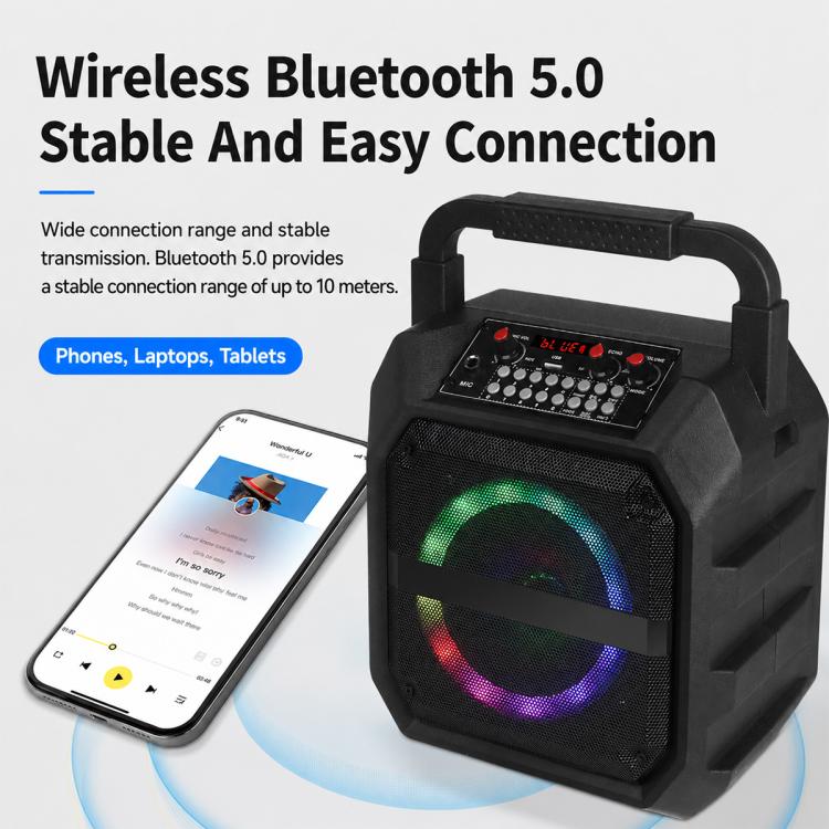 Altoparlante Bluetooth portatile K6S con microfono wireless
