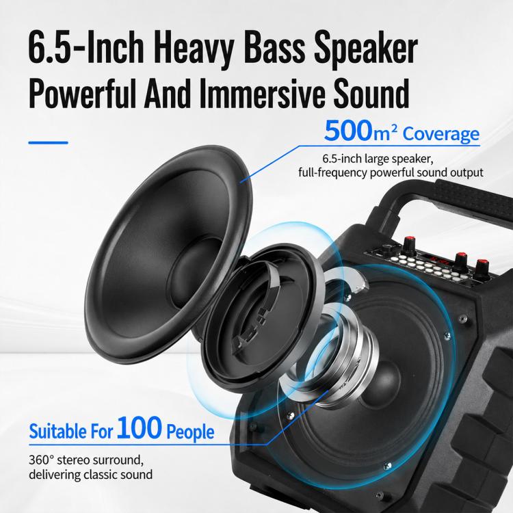 Altoparlante Bluetooth portatile K6S con microfono wireless