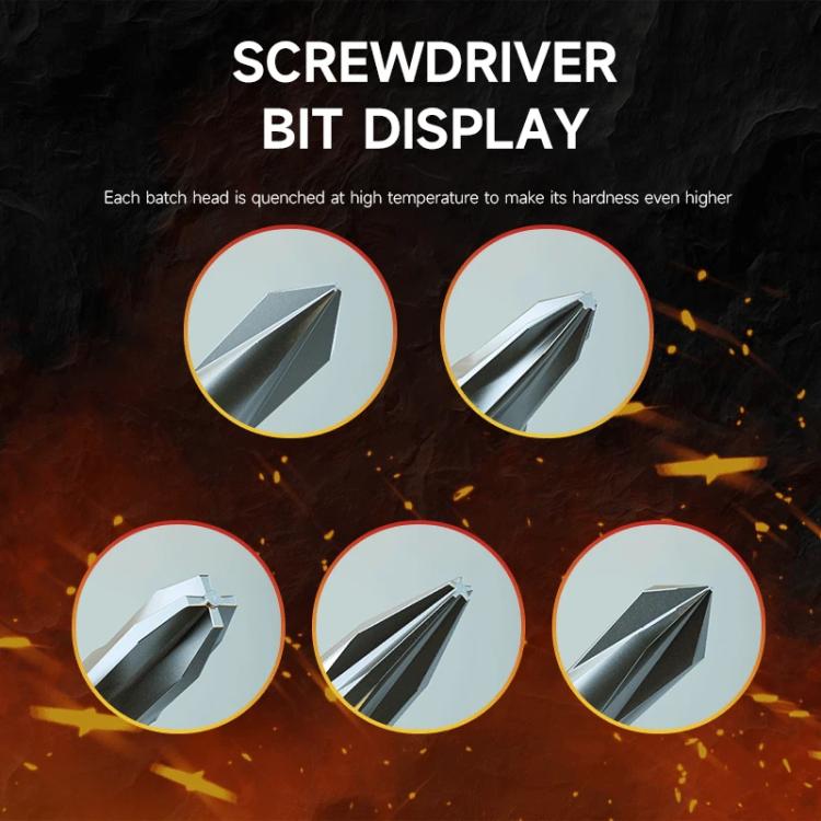 Cacciavite magnetico super resistente Luowei Tomahawk S2, Y-shaped 0.7, Hexagon T2, Cross 1.2, Five Stars 0.8, Medium Plate 2.5, 5 in 1 Set