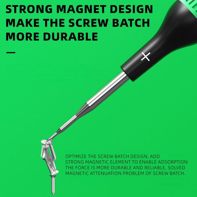 Cacciavite magnetico in lega con cuscinetti lisci Luowei Little Boy, Y-shaped 0.7, Hexagon T2, Cross 1.2, Five Stars 0.8, Medium Plate 2.5, 5 in 1 Set