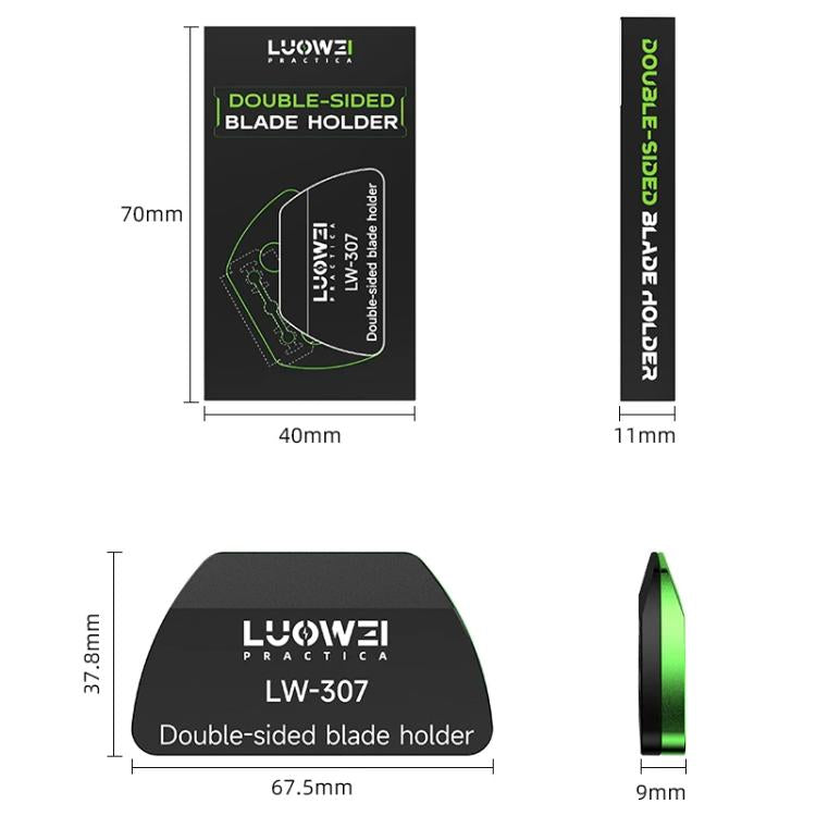 Porta-lame a doppia faccia Luowei LW-307, LW-307