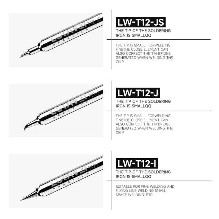 Punte per saldatore Luowei serie LW-T12 per stazione T12