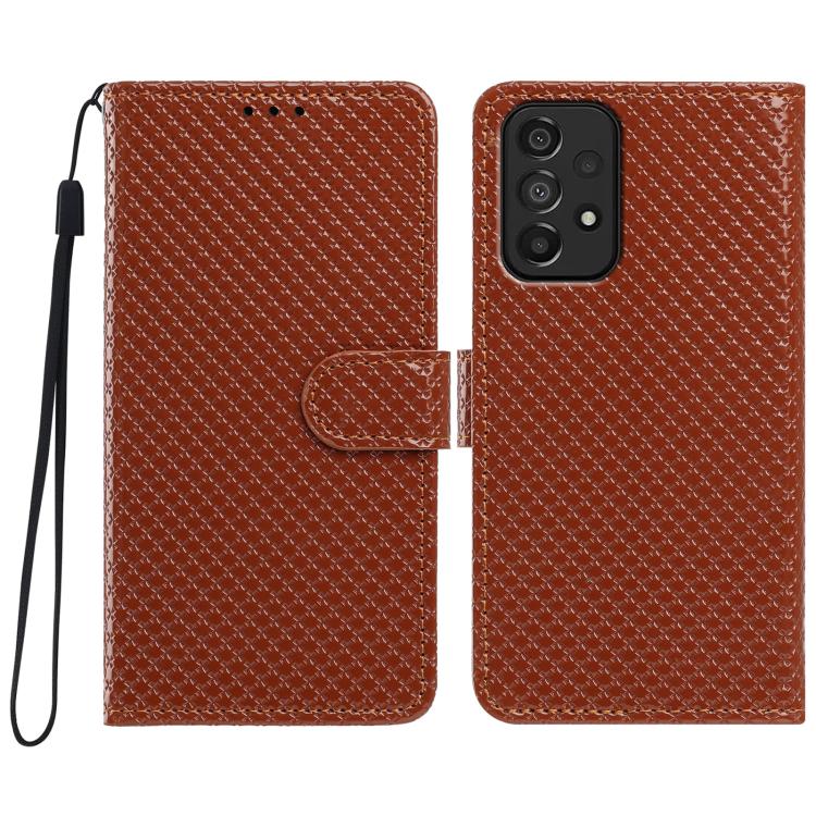 Custodia in ecopelle con fibbia a specchio e cordino per Galaxy A14 e A73 5G