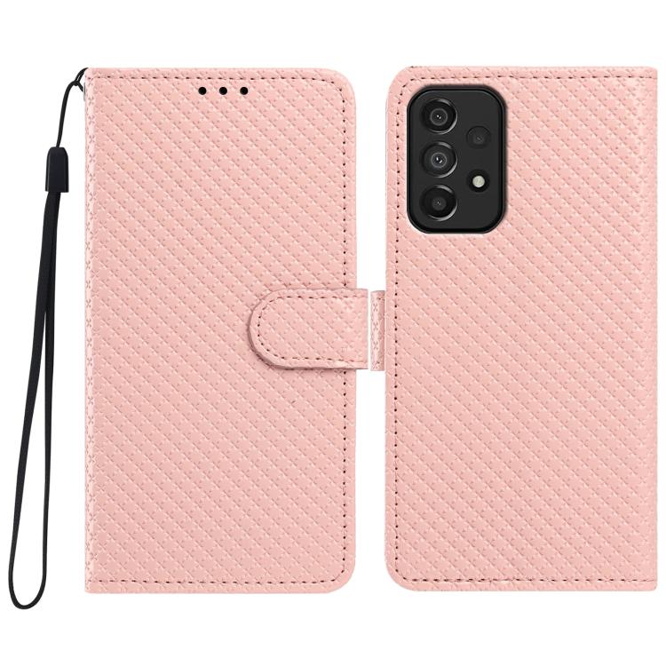 Custodia in ecopelle con fibbia a specchio e cordino per Galaxy A14 e A73 5G