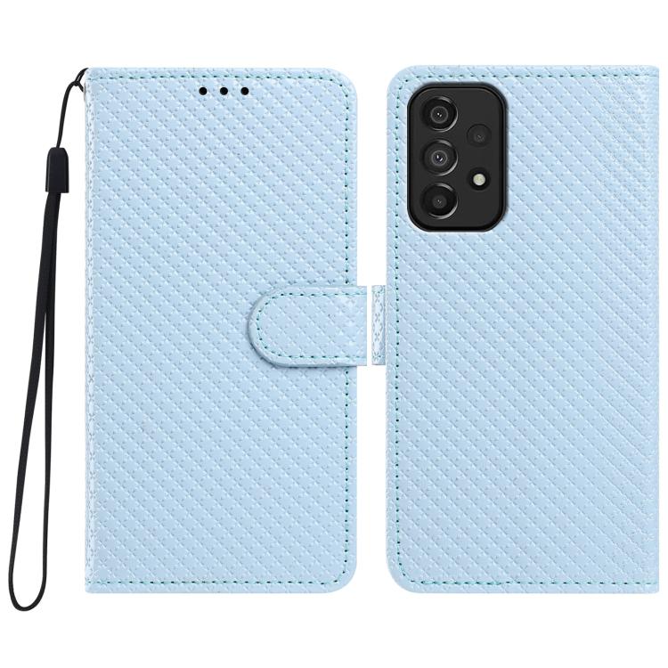 Custodia in ecopelle con fibbia a specchio e cordino per Galaxy A14 e A73 5G