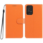 Custodia in ecopelle con fibbia a specchio e cordino per Galaxy A14 e A73 5G