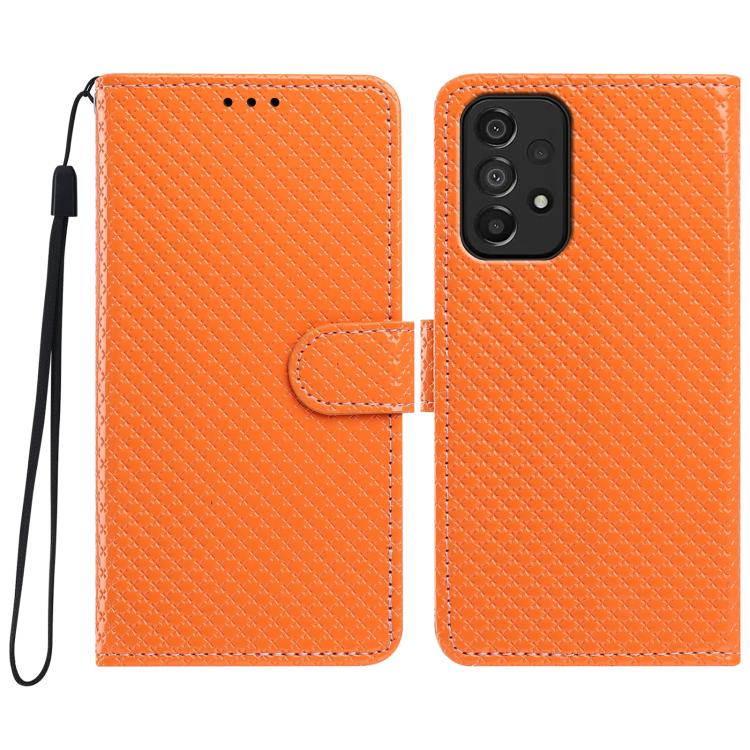 Custodia in ecopelle con fibbia a specchio e cordino per Galaxy A14 e A73 5G
