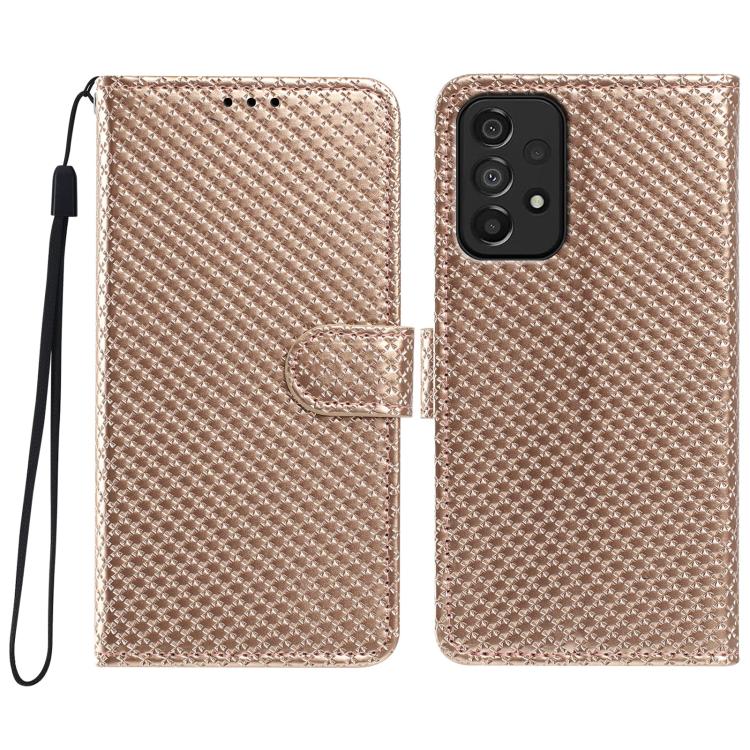 Custodia in ecopelle con fibbia a specchio e cordino per Galaxy A14 e A73 5G