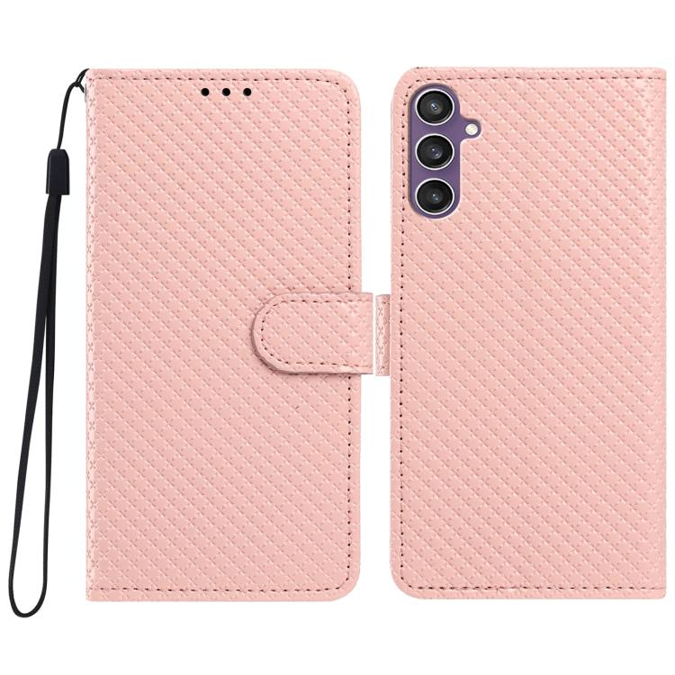 Custodia in ecopelle con fibbia a specchio e cordino per Galaxy S24 e S23 FE 5G