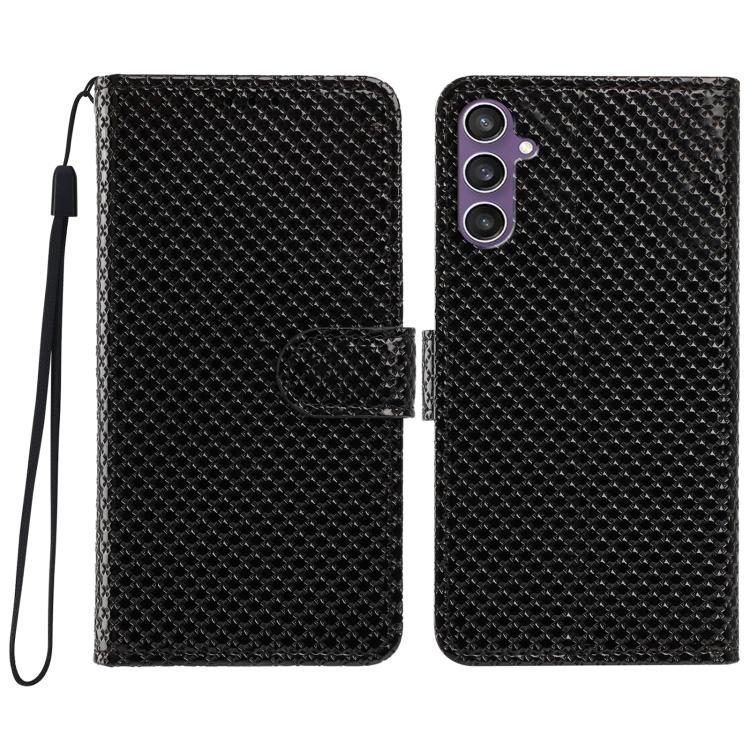 Custodia in ecopelle con fibbia a specchio e cordino per Galaxy S24 e S23 FE 5G