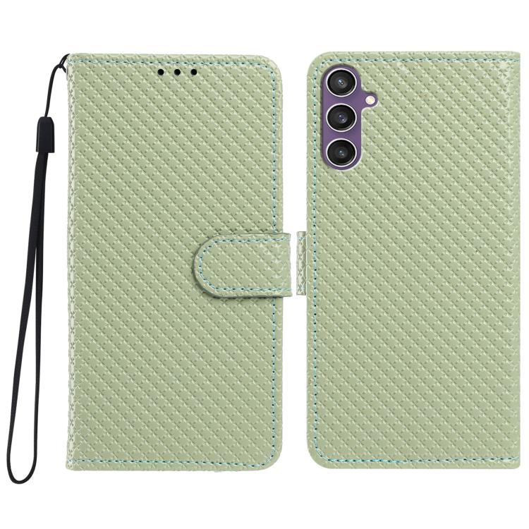 Custodia in ecopelle con fibbia a specchio e cordino per Galaxy S24 e S23 FE 5G