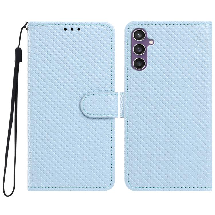Custodia in ecopelle con fibbia a specchio e cordino per Galaxy S24 e S23 FE 5G