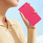 Custodia in ecopelle con fibbia a specchio e cordino per Galaxy S24 e S23 FE 5G