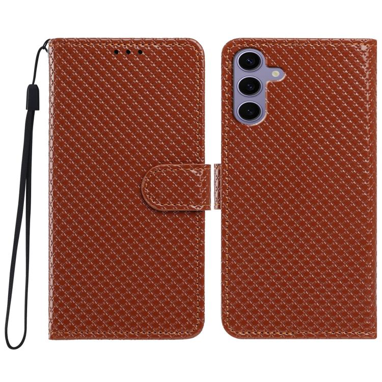 Custodia in ecopelle con fibbia a specchio e cordino per Galaxy S24 e S23 FE 5G