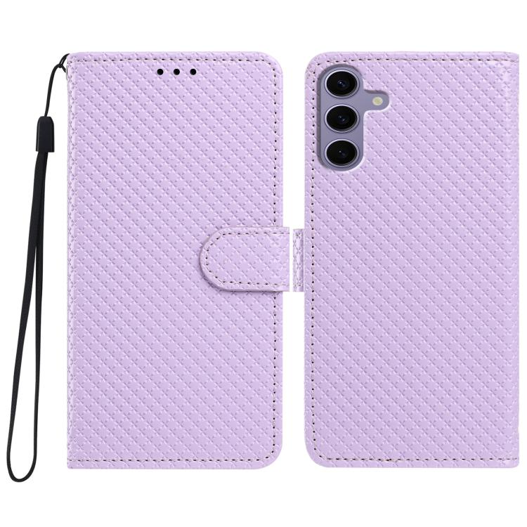 Custodia in ecopelle con fibbia a specchio e cordino per Galaxy S24 e S23 FE 5G