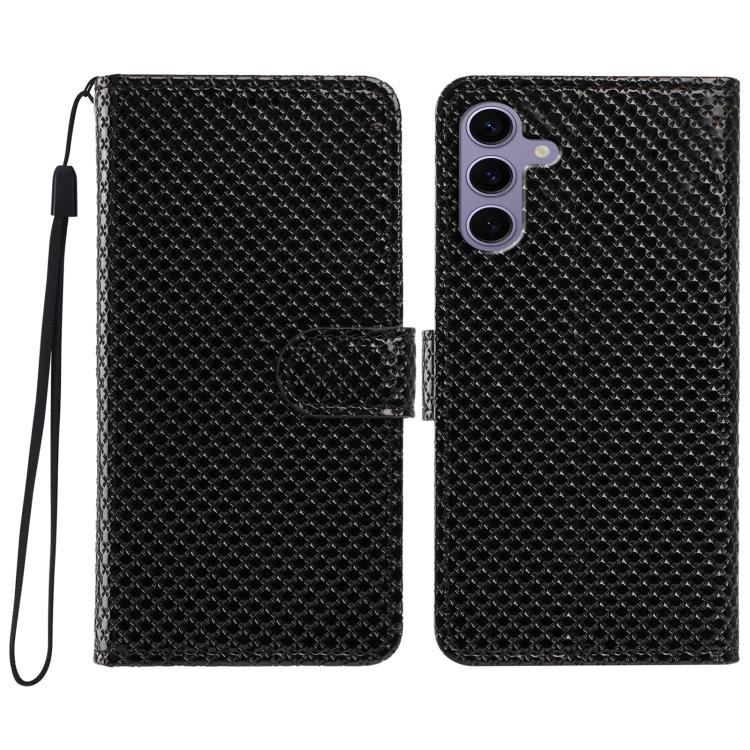 Custodia in ecopelle con fibbia a specchio e cordino per Galaxy S24 e S23 FE 5G