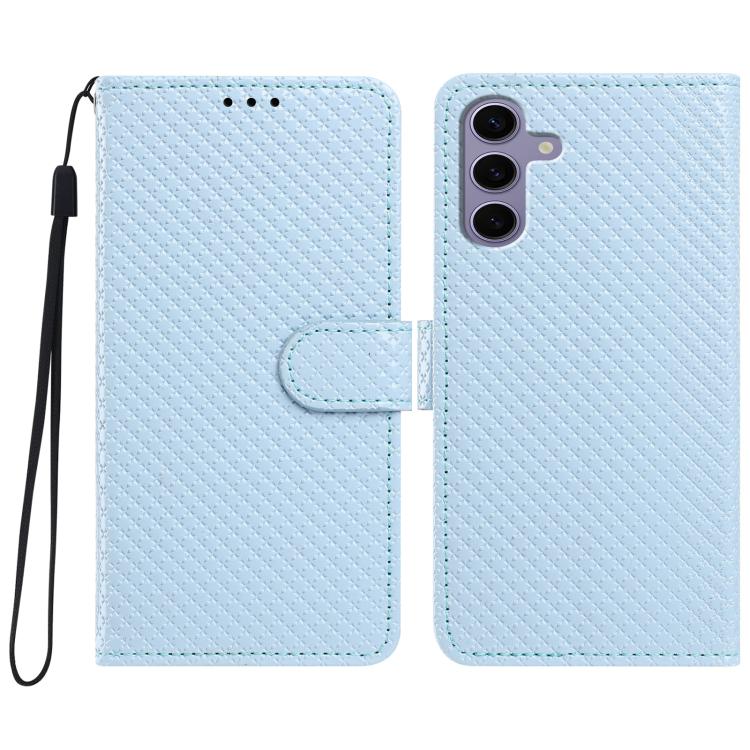 Custodia in ecopelle con fibbia a specchio e cordino per Galaxy S24 e S23 FE 5G