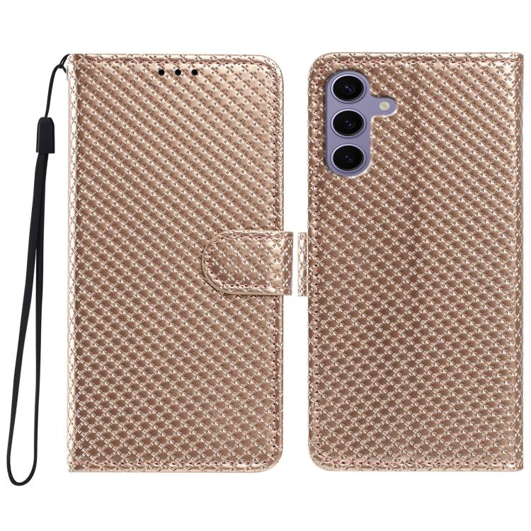 Custodia in ecopelle con fibbia a specchio e cordino per Galaxy S24 e S23 FE 5G