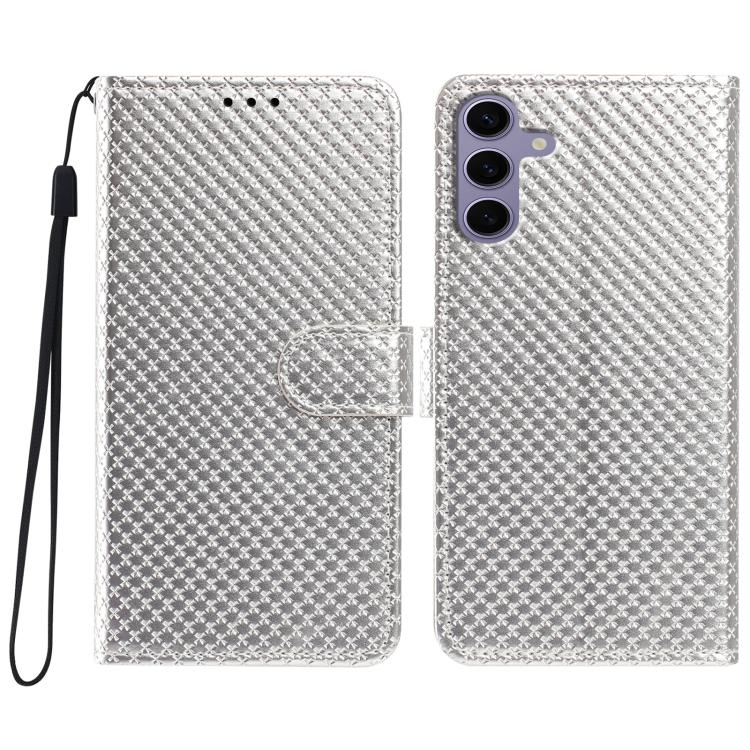 Custodia in ecopelle con fibbia a specchio e cordino per Galaxy S24 e S23 FE 5G