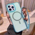 Custodia iPhone 16 Pro Max con anello magnetico glitterato