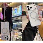 Custodia iPhone 16 Pro Max con anello magnetico glitterato