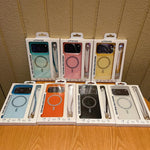 Custodia iPhone 16 Pro Max con anello magnetico glitterato